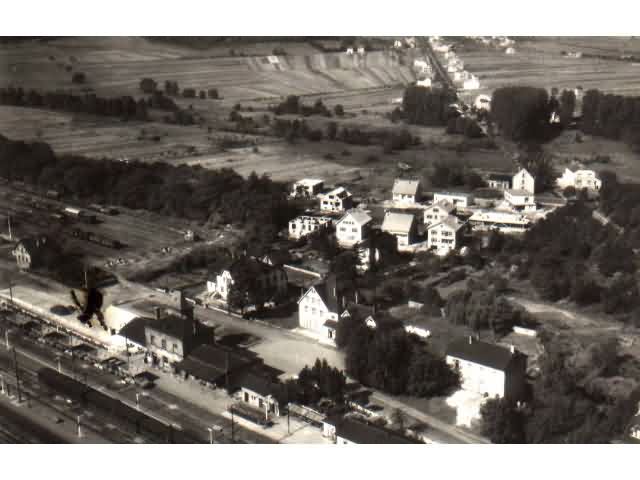 La gare dans les annes 1950