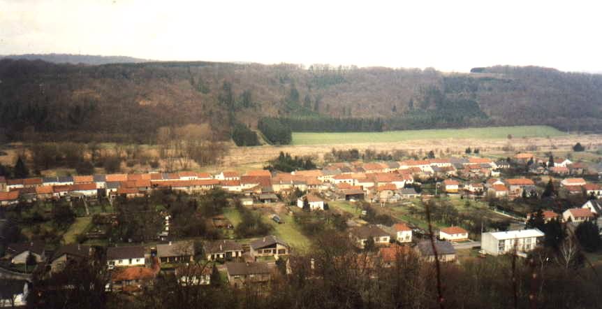 Hargarten vu de la colline